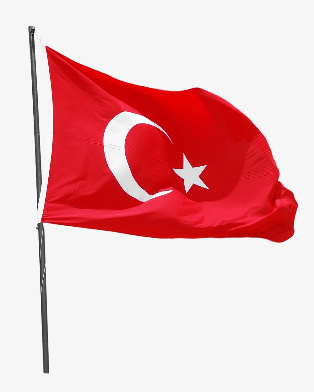 Turkish flag isolated design
