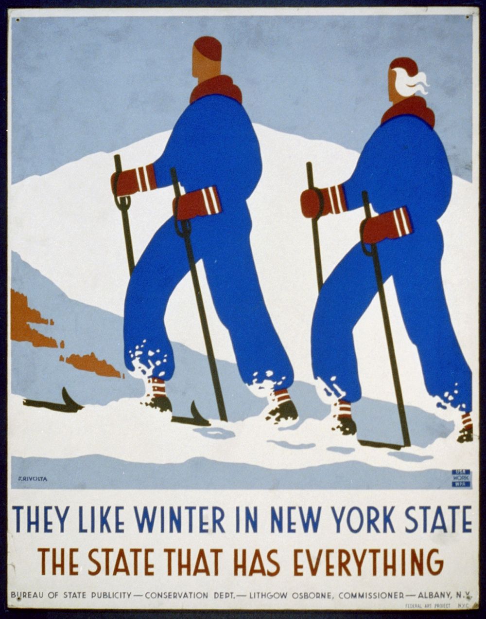 They like winter in New York State The state that has everything J. Rivolta.