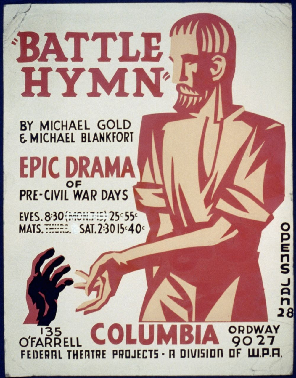 "Battle hymn" by Michael Gold & Michael Blankfort epic drama of pre-civil war days.