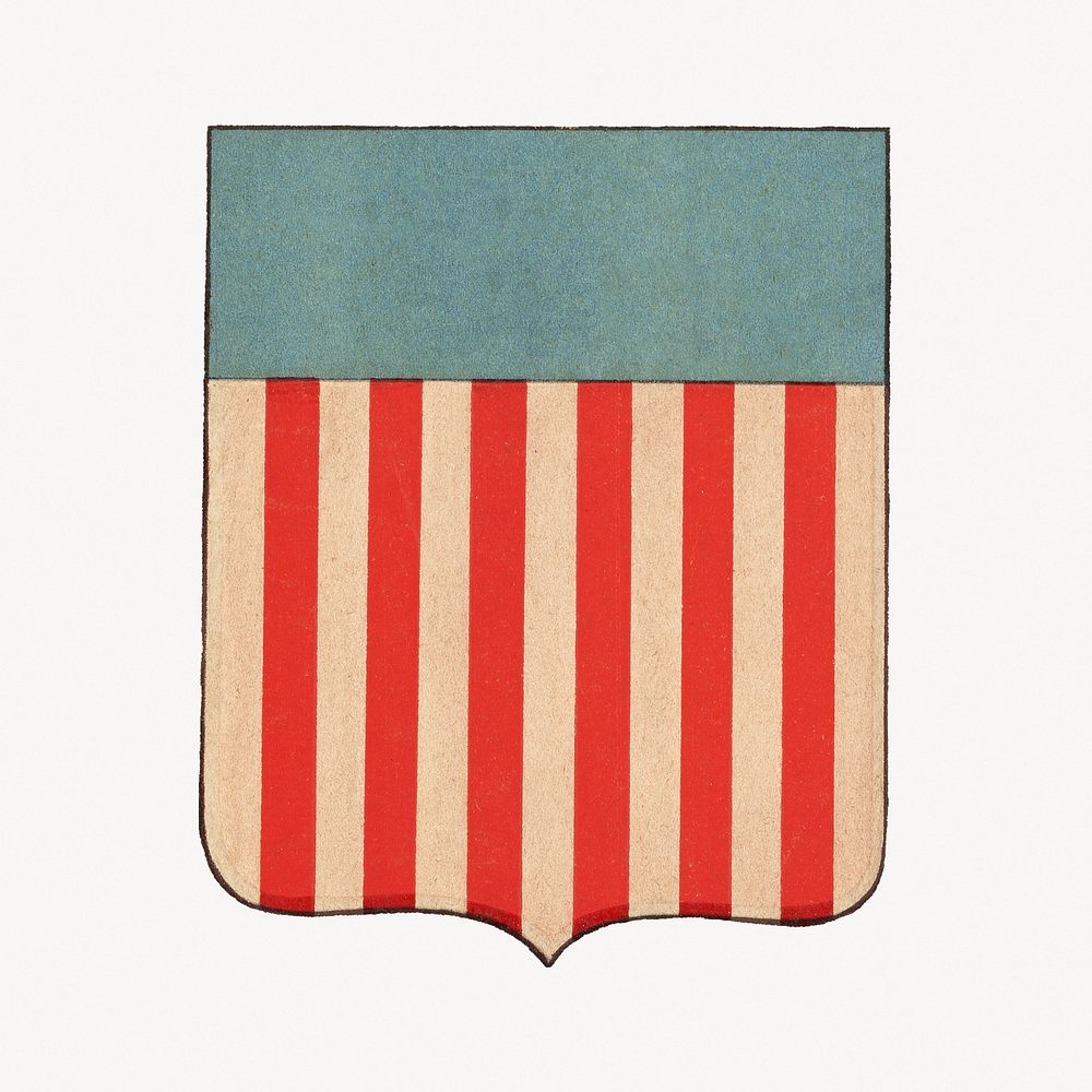 U.S. coat of arms, flag badge illustration.  Remastered by rawpixel