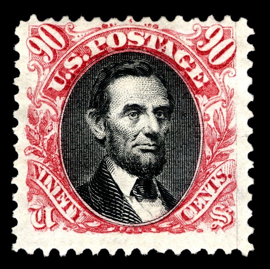 90c Abraham Lincoln re-issue single