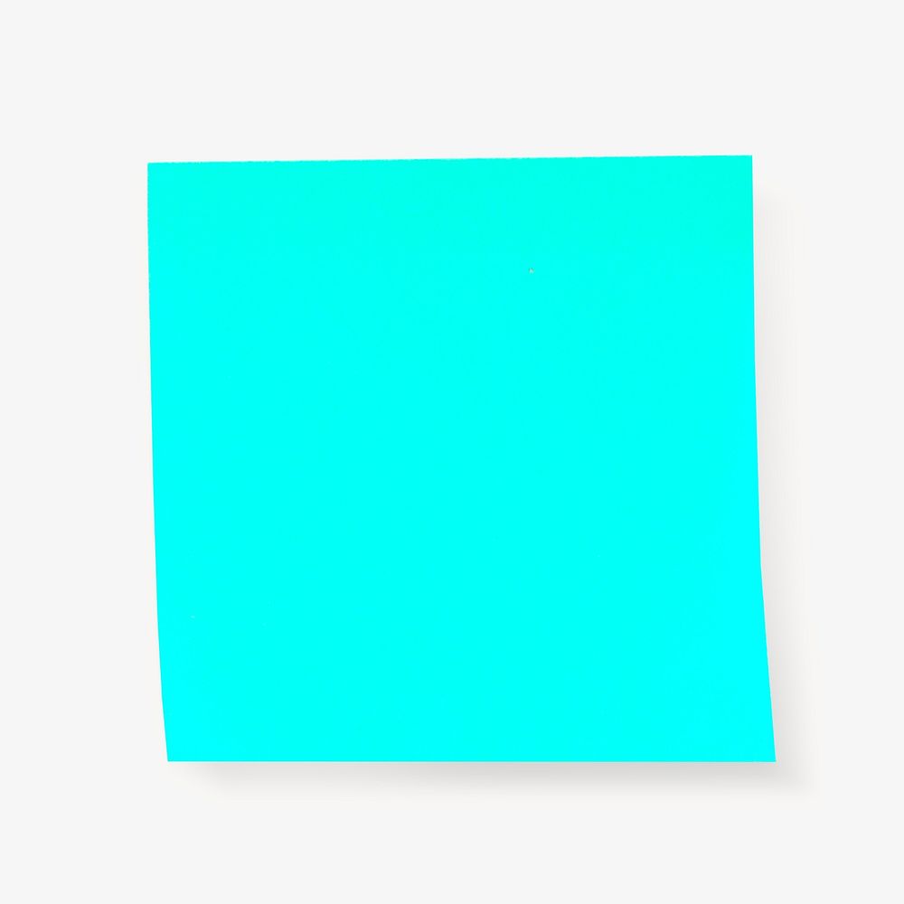 Blue sticky note isolated design
