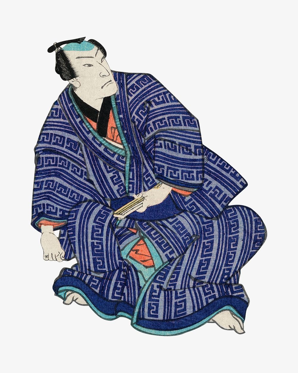 Chotto Hitokuchi Hauta no Ateburi, Japanese ukiyo-e style illustration.  Remixed by rawpixel.