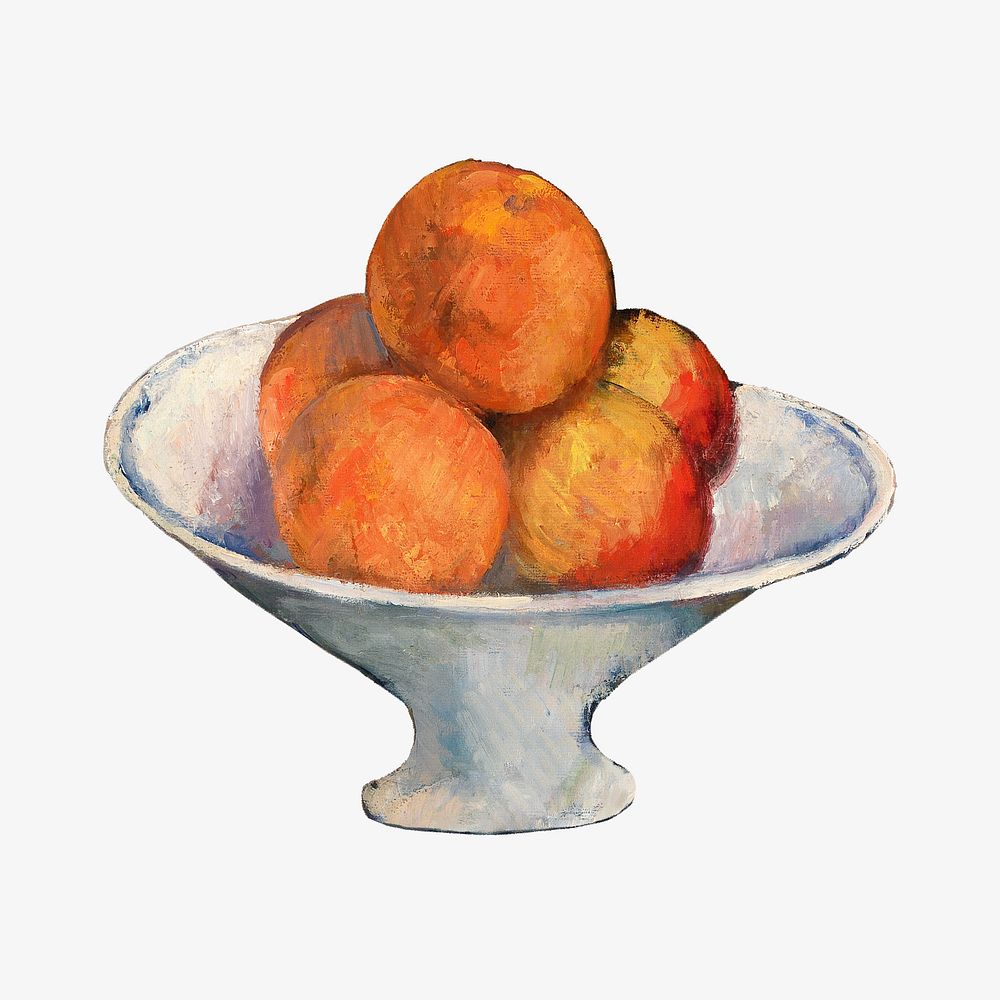 Paul Cezanne&rsquo;s Apples, still life painting.  Remixed by rawpixel.
