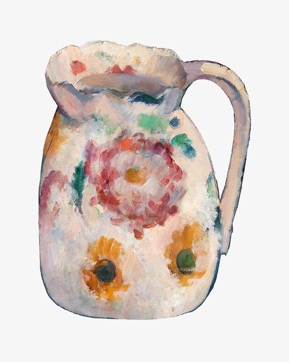  Paul Cezanne&rsquo;s jug, still life painting.  Remixed by rawpixel.