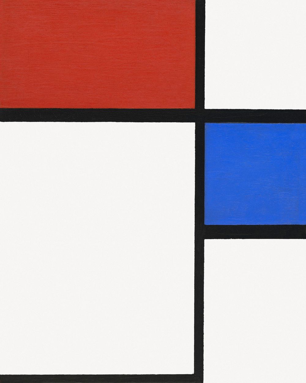 Piet Mondrian&rsquo;s Composition No. II clipart, Cubism art psd. Remixed by rawpixel