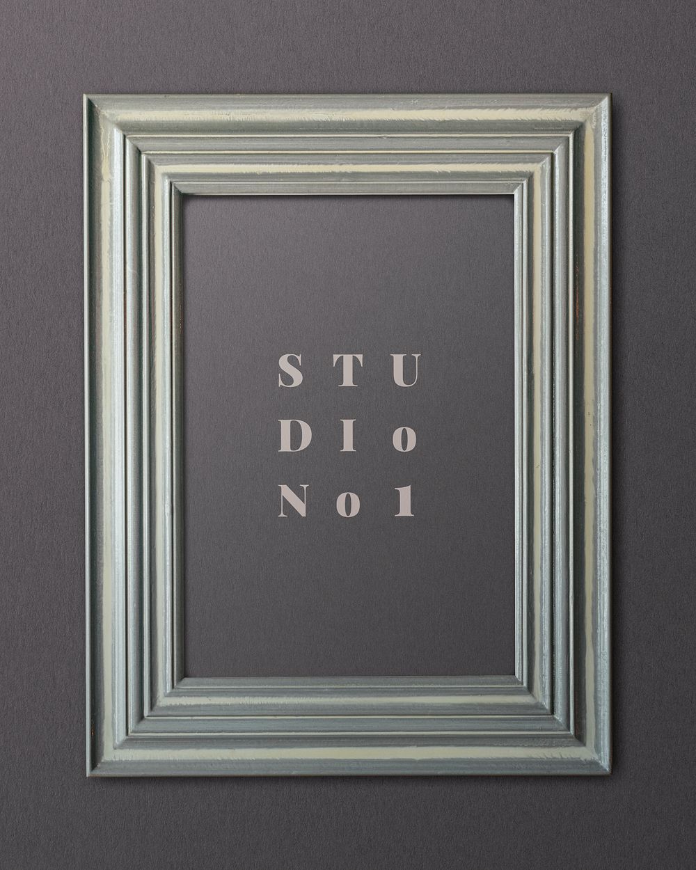 Gray picture frame mockup illustration