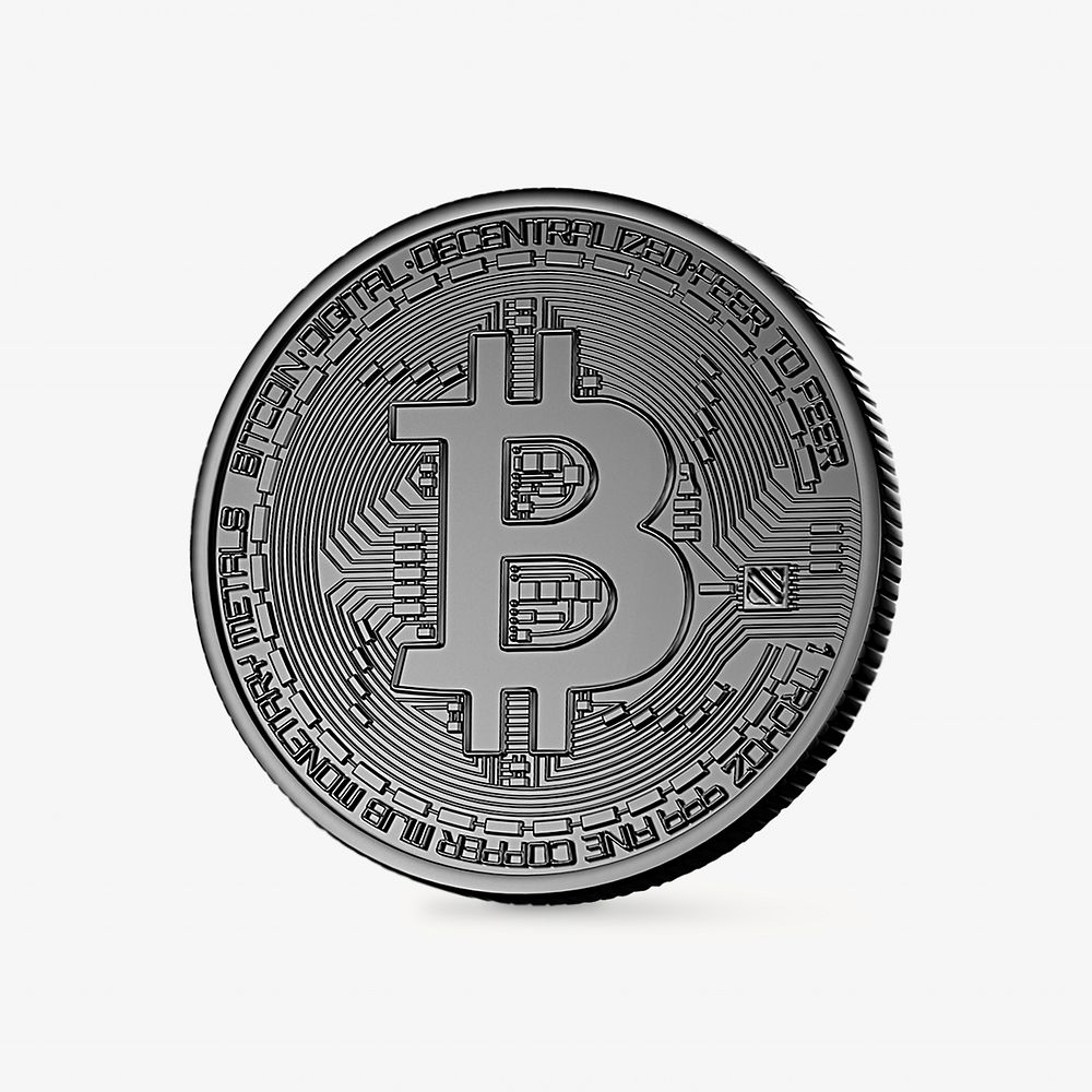 Bitcoin coin isolated image