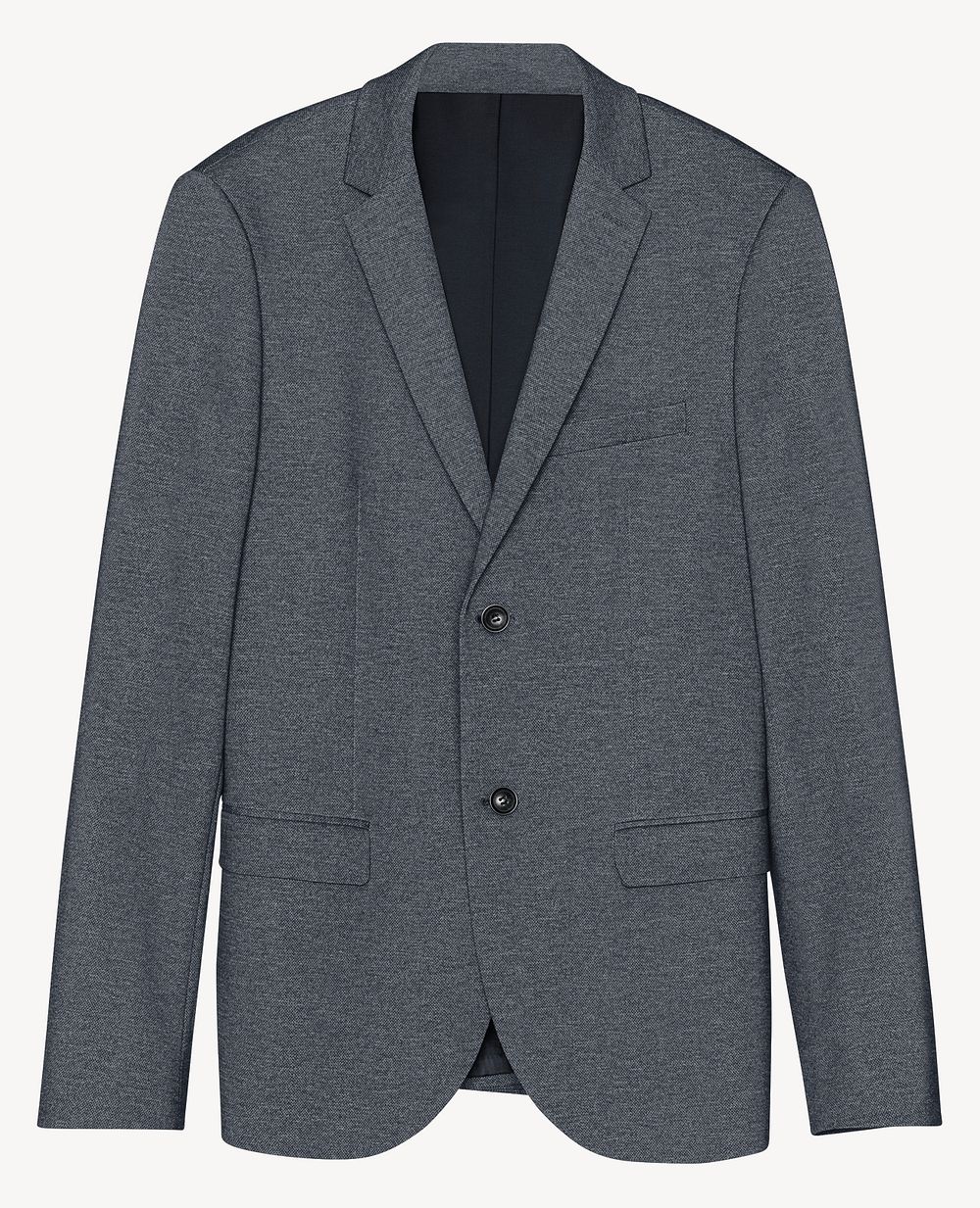 Men's gray suit mockup, business attire design psd