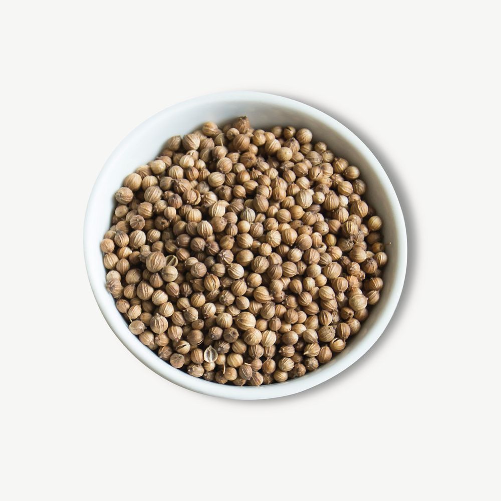 Coriander seeds collage element, food & drink isolated image psd
