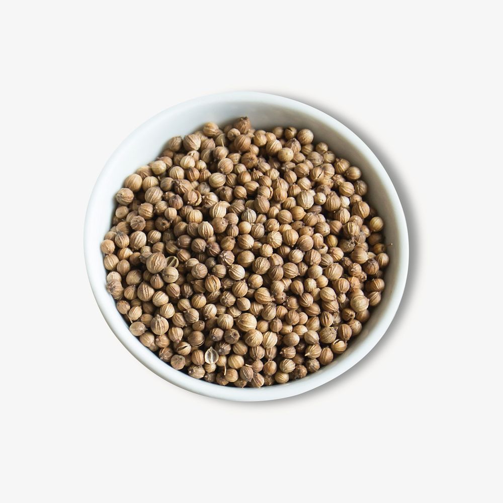 Coriander seeds collage element, food & drink isolated image