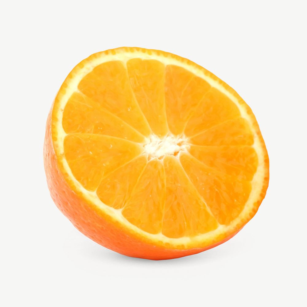 Orange fruit collage element psd