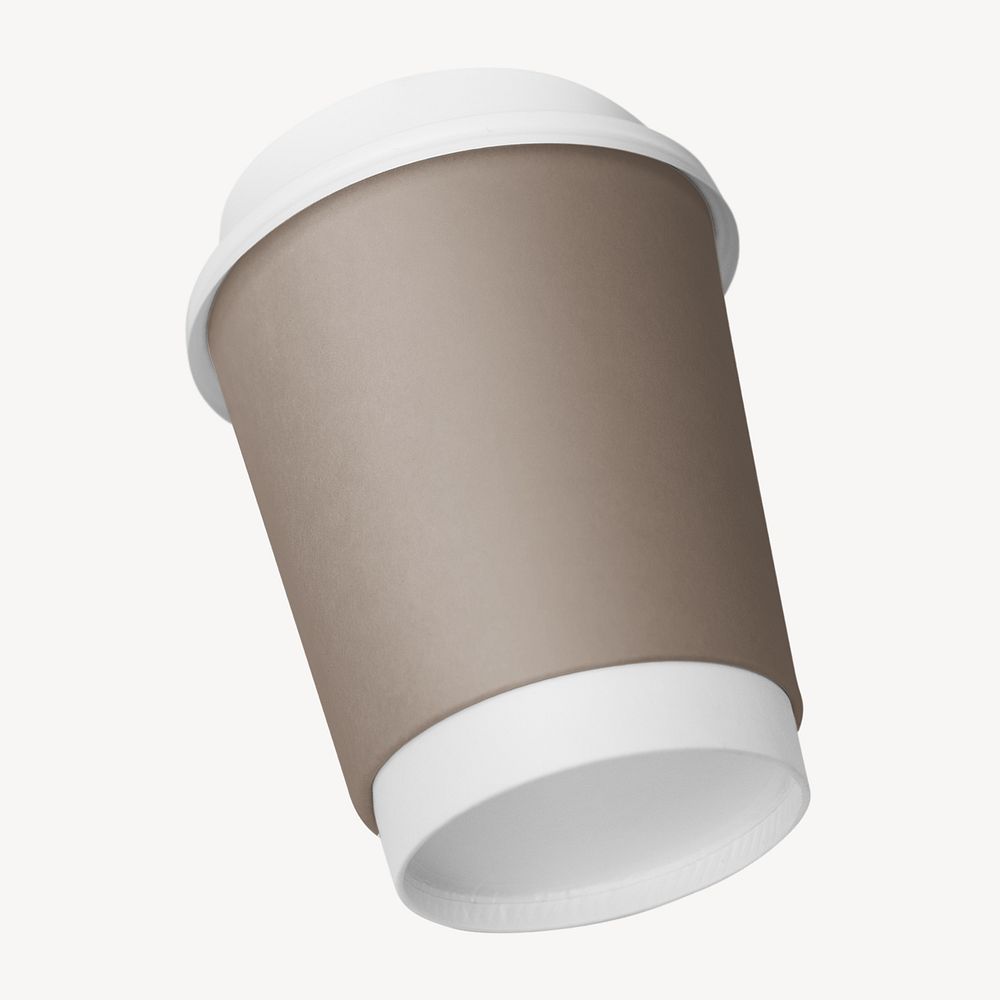 Brown paper coffee cup