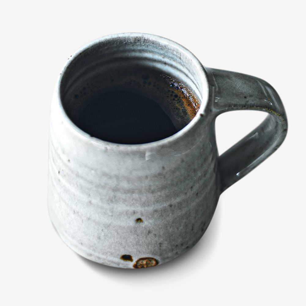 Black coffee isolated image