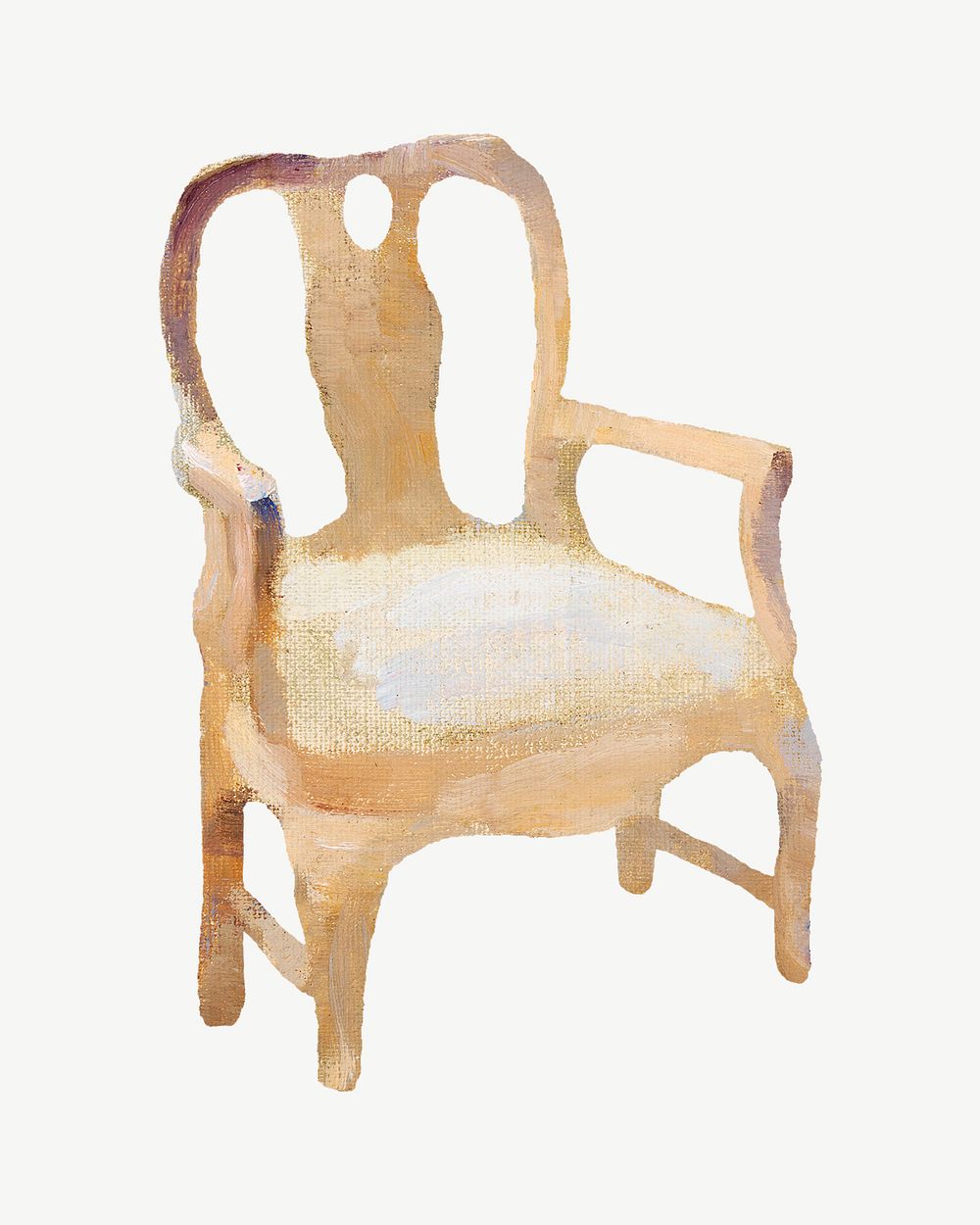 Vintage chair illustration by Maria Wiik psd. Remixed by rawpixel.