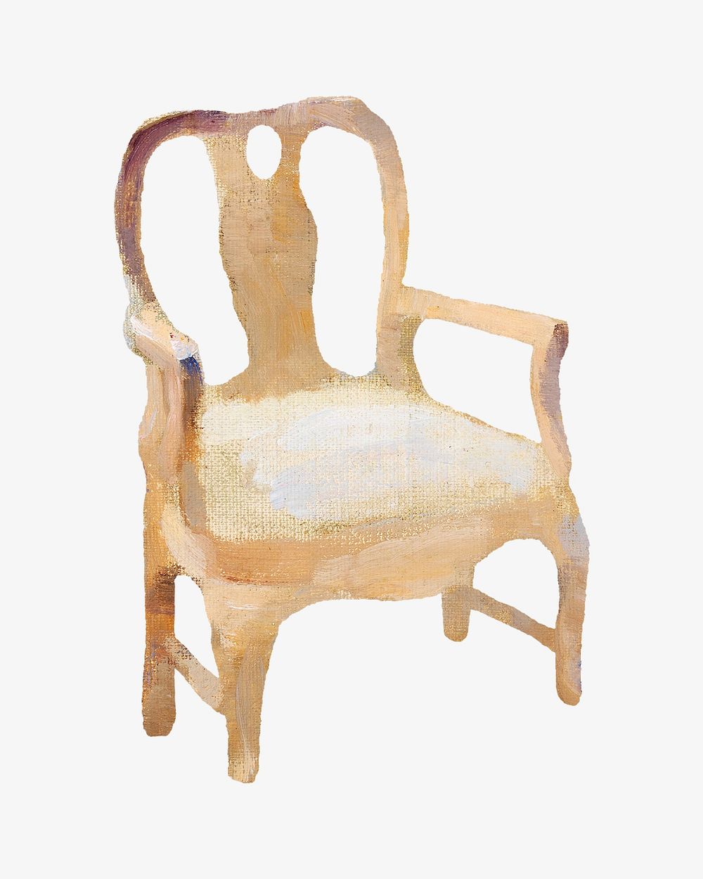 Vintage chair illustration by Maria Wiik. Remixed by rawpixel.