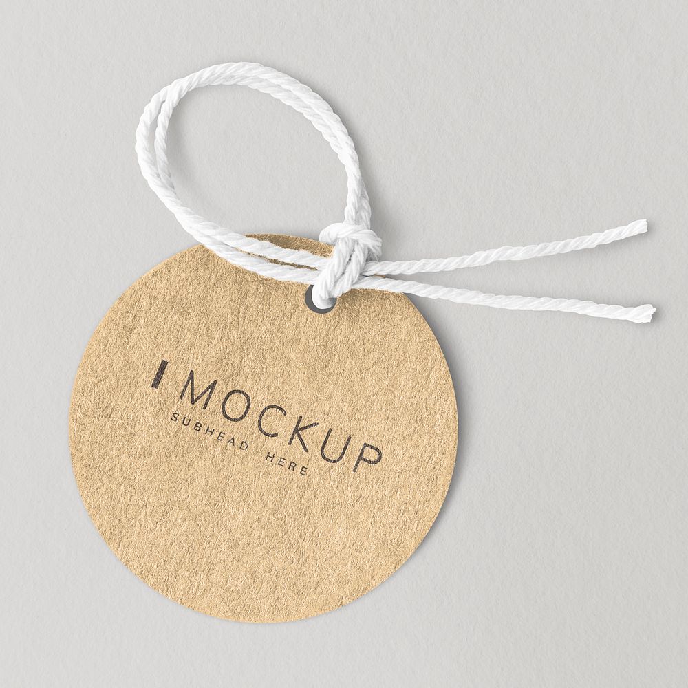 Brown Round Subhead Here Label Mockup | Premium Image By Rawpixelcom