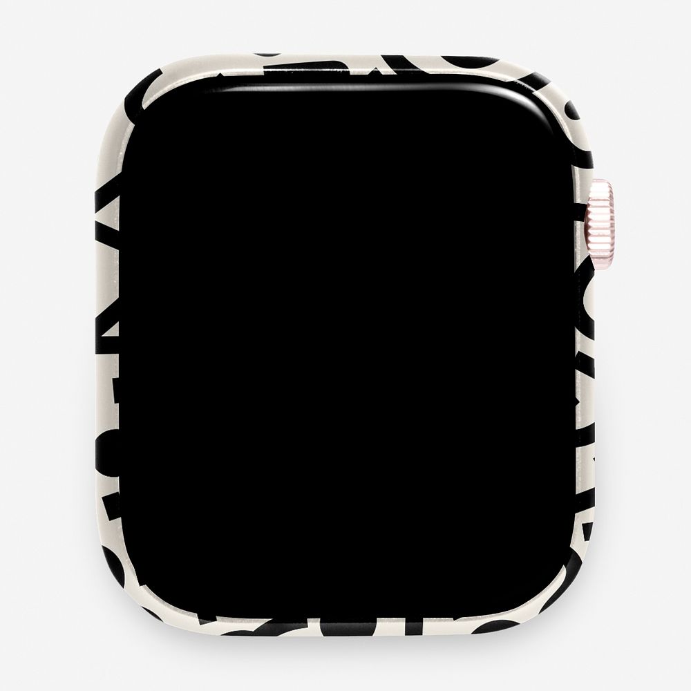 Smartwatch with black blank screen