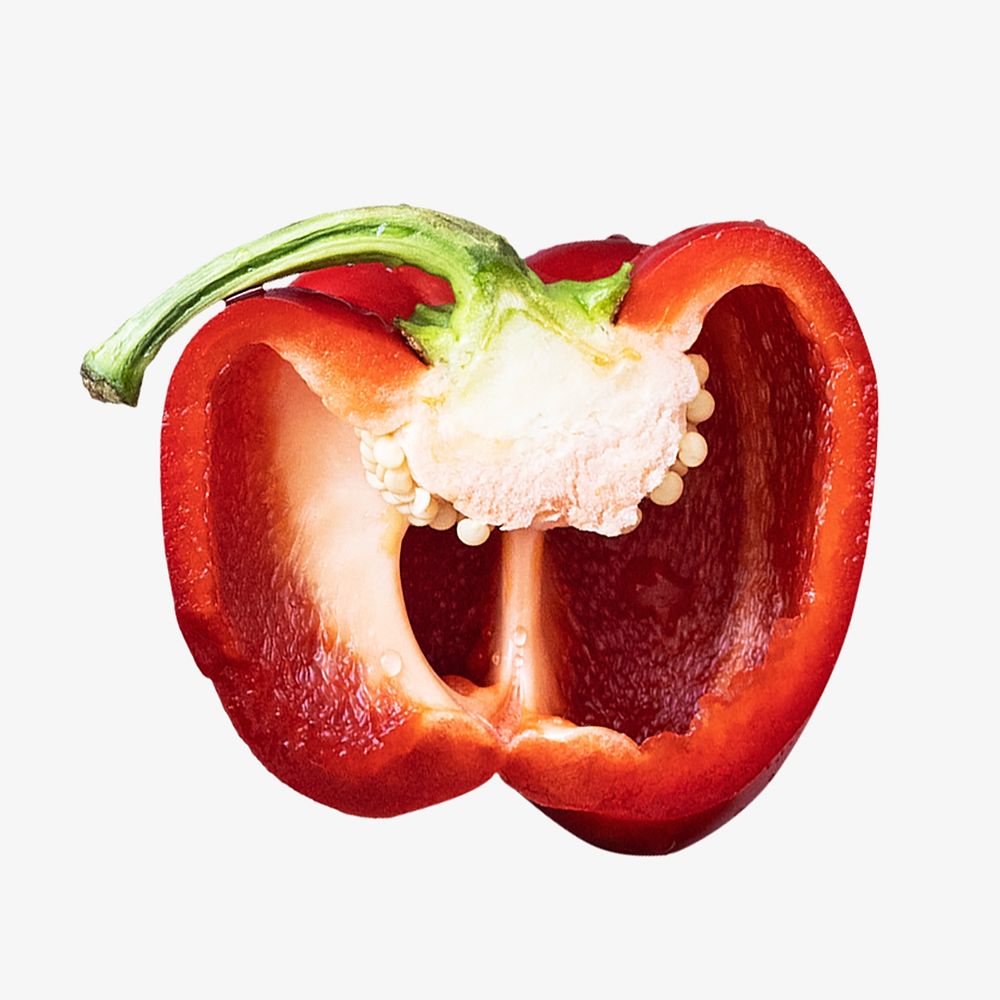Raw bell pepper, isolated design