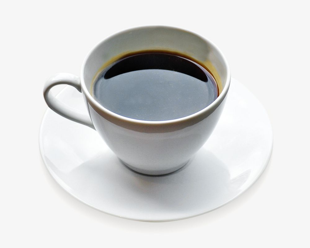 Black coffee isolated image