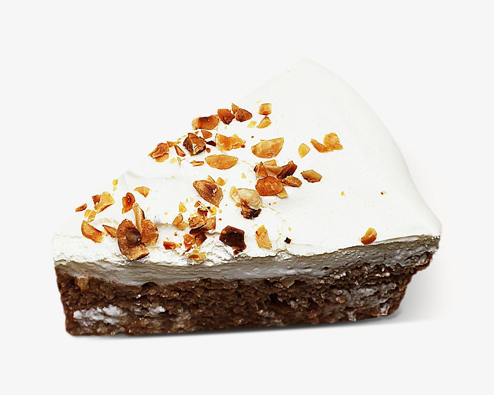 Chef carrot cake isolated object