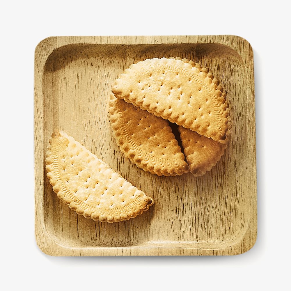 Snack biscuit cracker isolated object