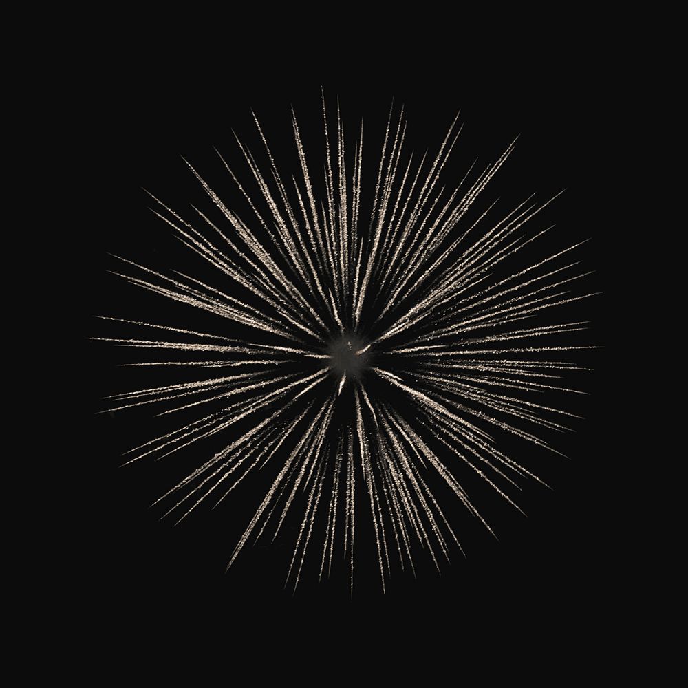 Fireworks celebration isolated graphic psd