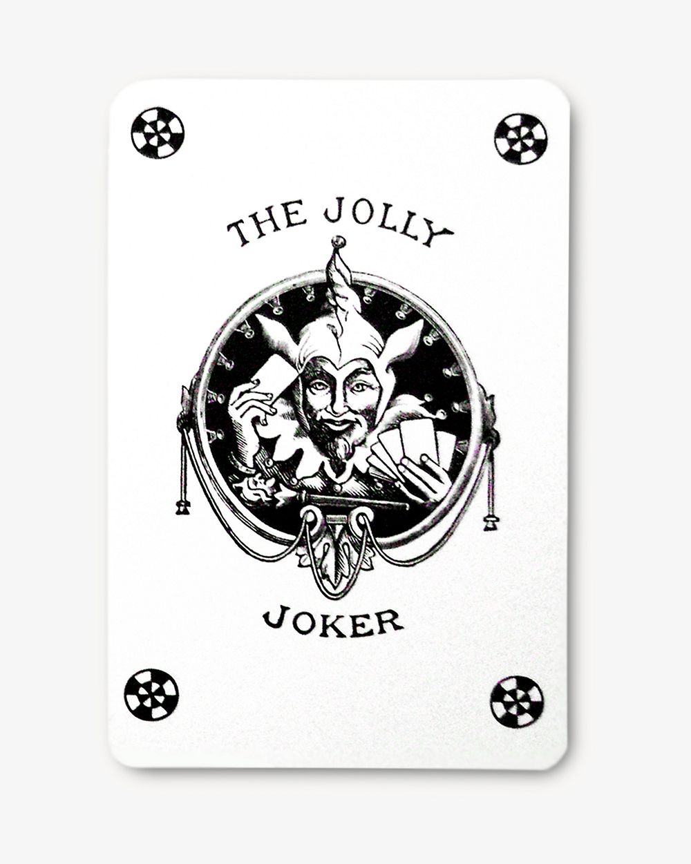 Joker card, isolated object on white