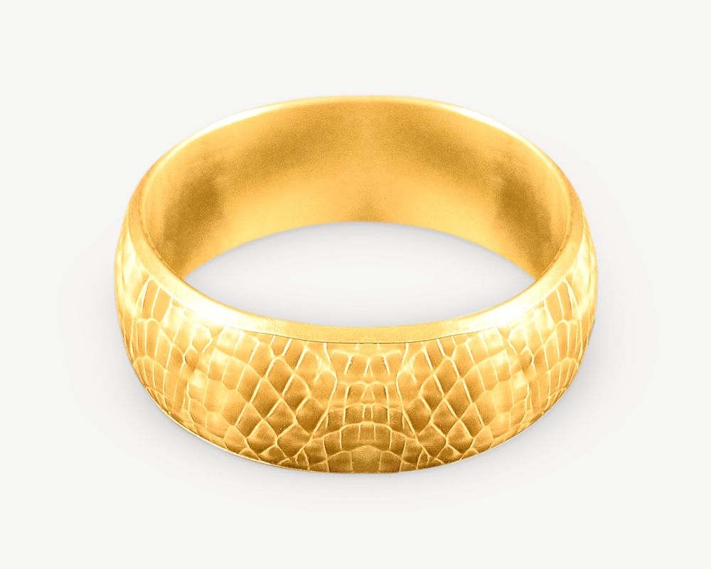 Gold bracelet isolated graphic psd