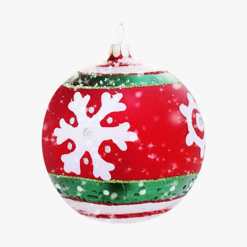Christmas ornament, isolated object on white