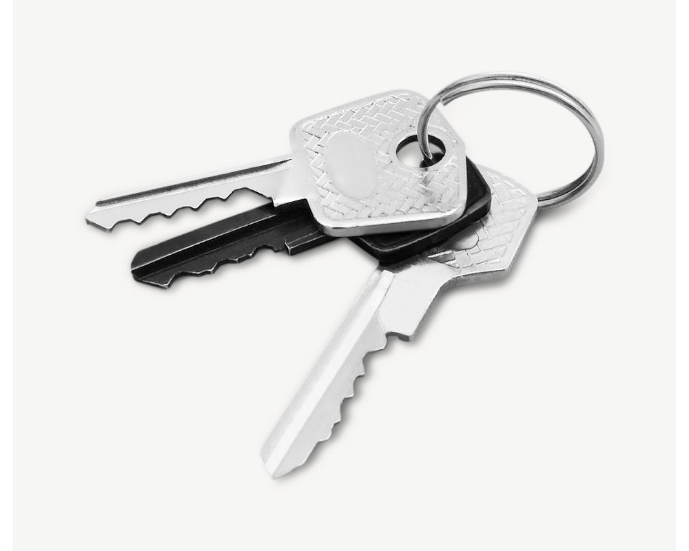 Key chain isolated graphic psd