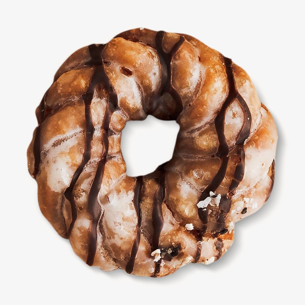 Donut glazed, isolated design