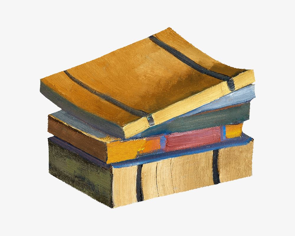 Vintage book stack illustration by Ilmari Aalto. Remixed by rawpixel.