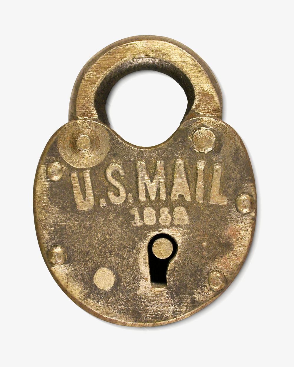 Lever pouch padlock, iron lock developed by H. C. Jones. Original public domain image from The Smithsonian Institution.…