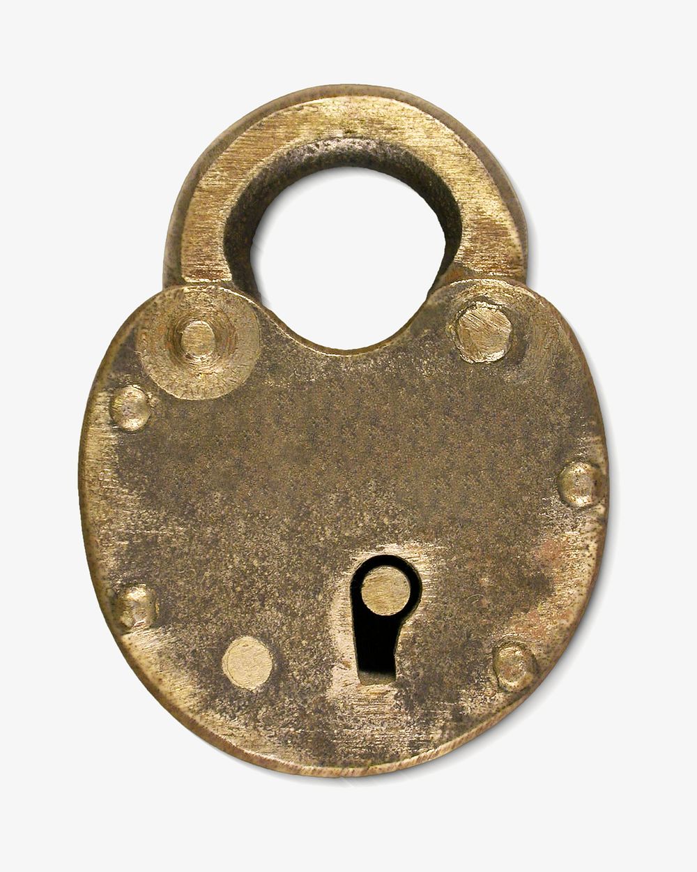 Vintage padlock, old object designed by H. C. Jones. Remixed by rawpixel.