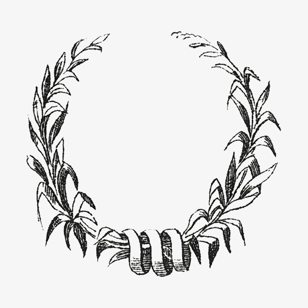 Flourish wreath isolated design. Remixed by rawpixel.