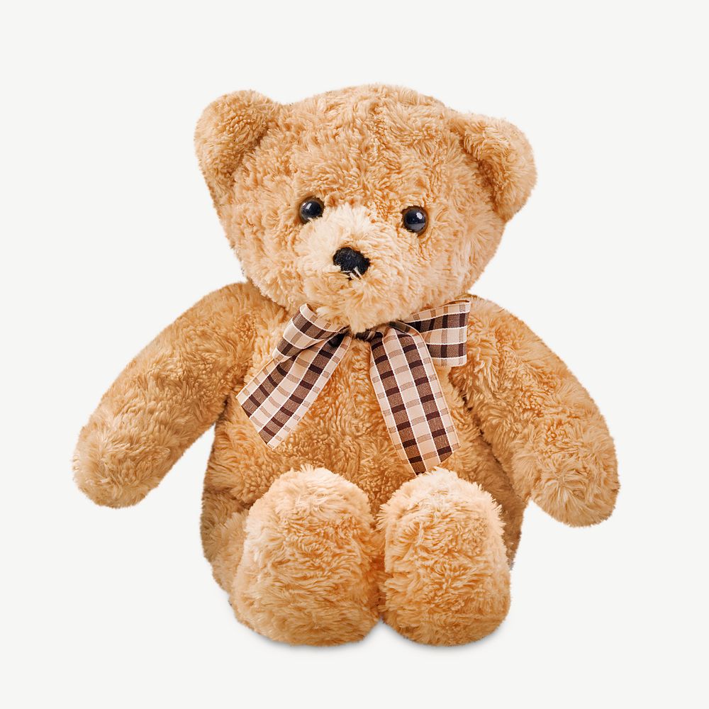 Bear doll isolated graphic psd