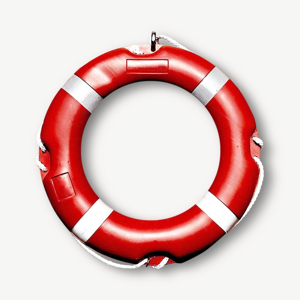 Lifebuoy safety ring isolated graphic psd