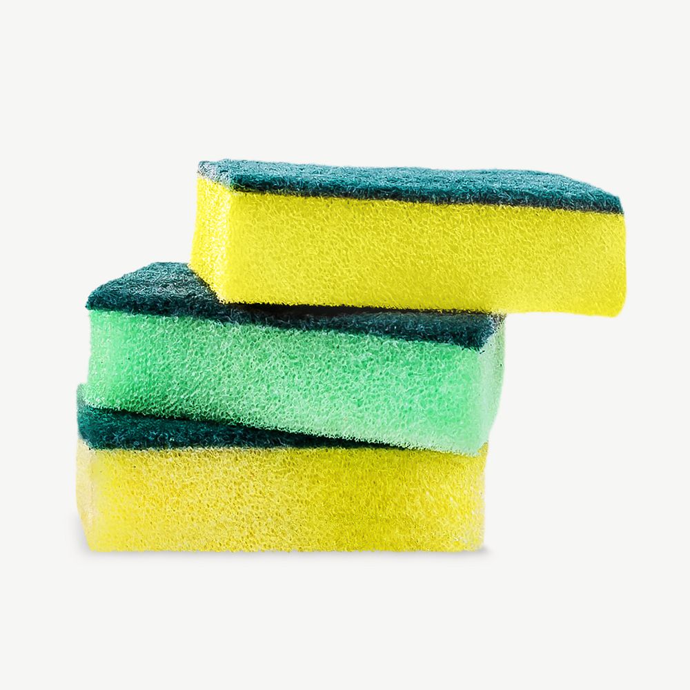 Stacked sponge isolated graphic psd