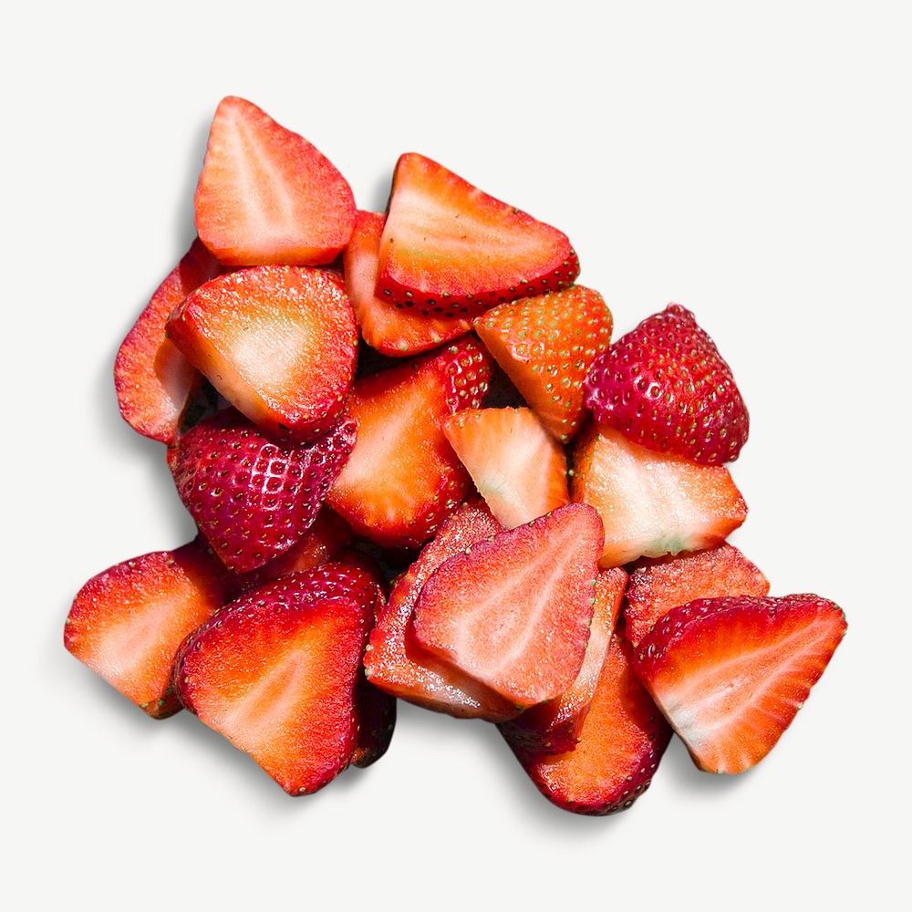 Strawberries image graphic psd