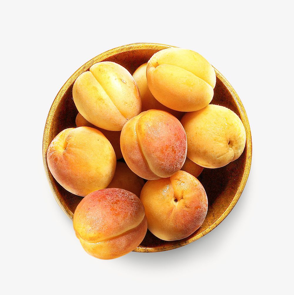 Apricot image on white