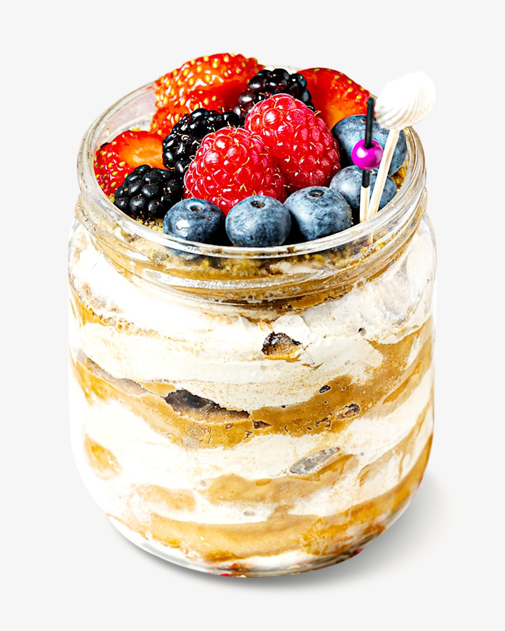 Healthy yogurt image on white