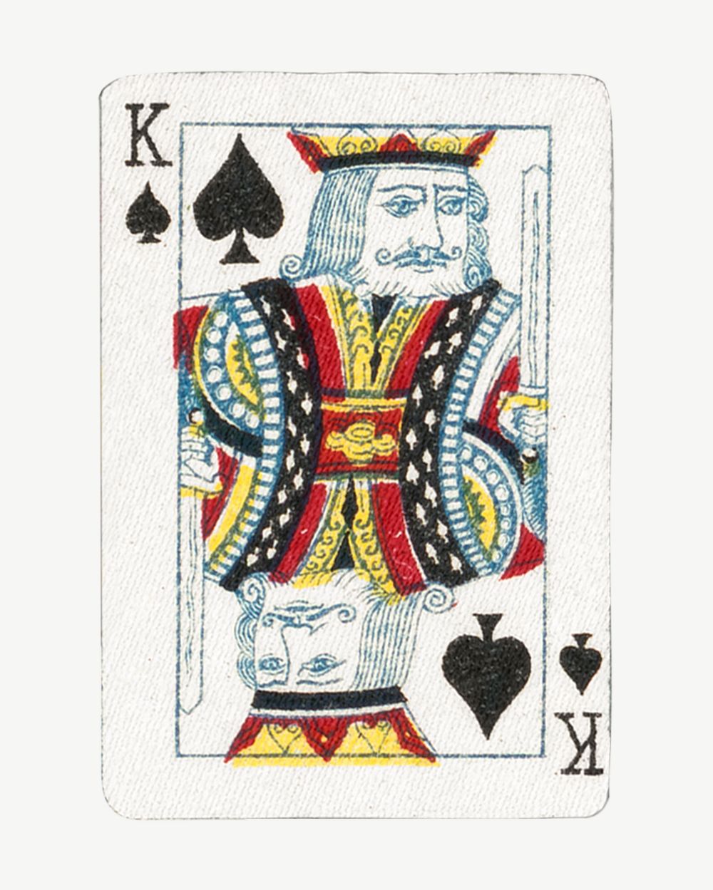 King spade poker card collage element psd. Remixed by rawpixel.