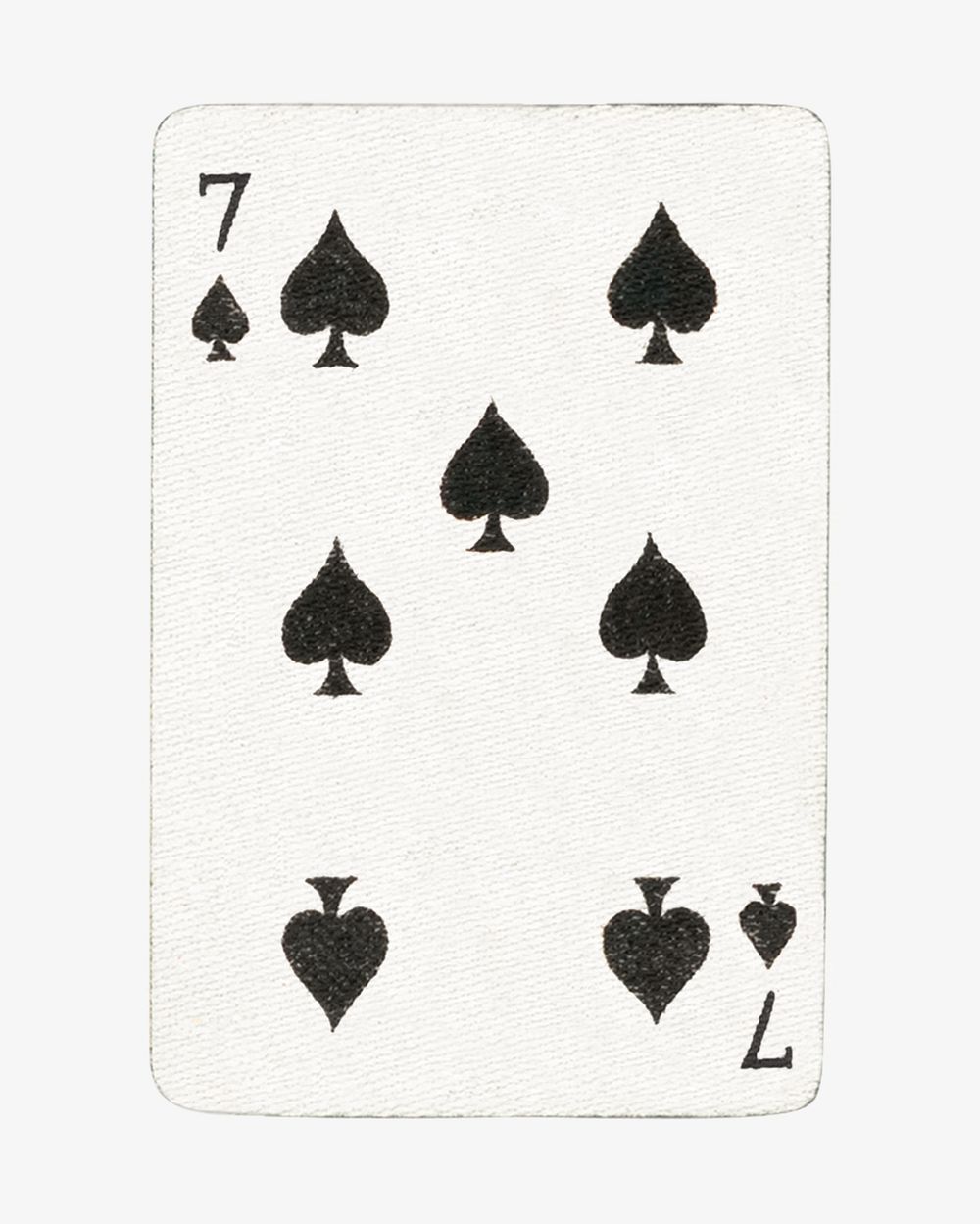 7 spade poker card isolated design. Remixed by rawpixel.