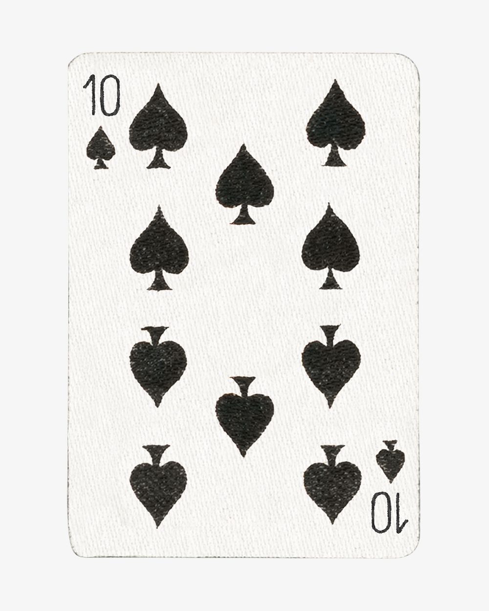 10 spade poker card isolated design. Remixed by rawpixel.