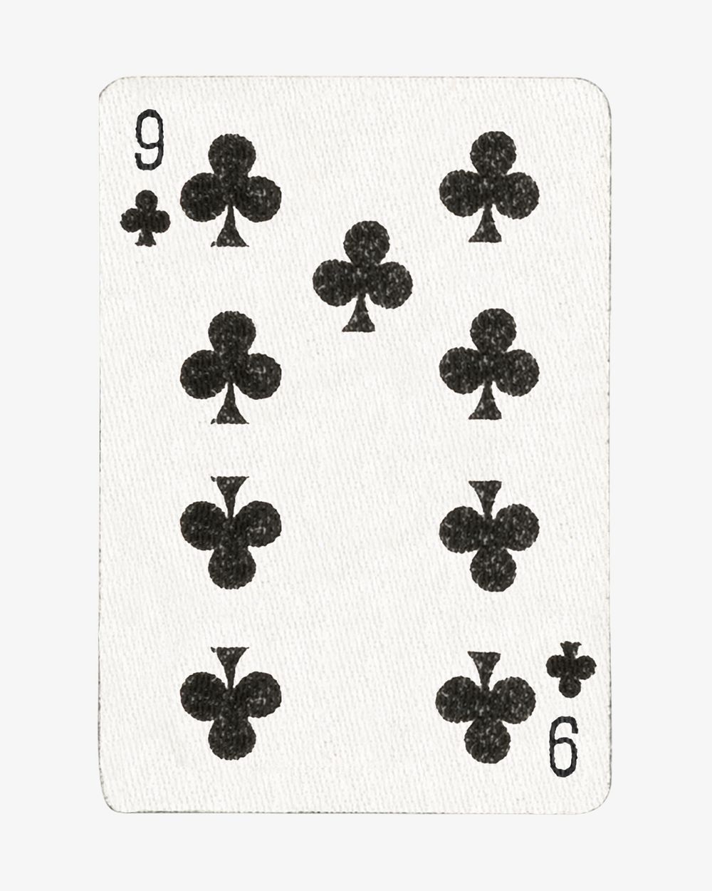 9 clover poker card isolated design. Remixed by rawpixel.