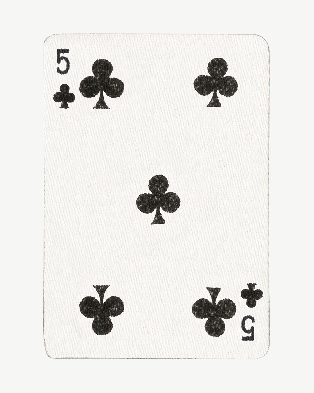 5  clover poker card collage element psd. Remixed by rawpixel.