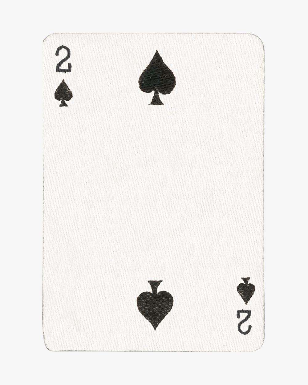2 spade poker card isolated design. Remixed by rawpixel.