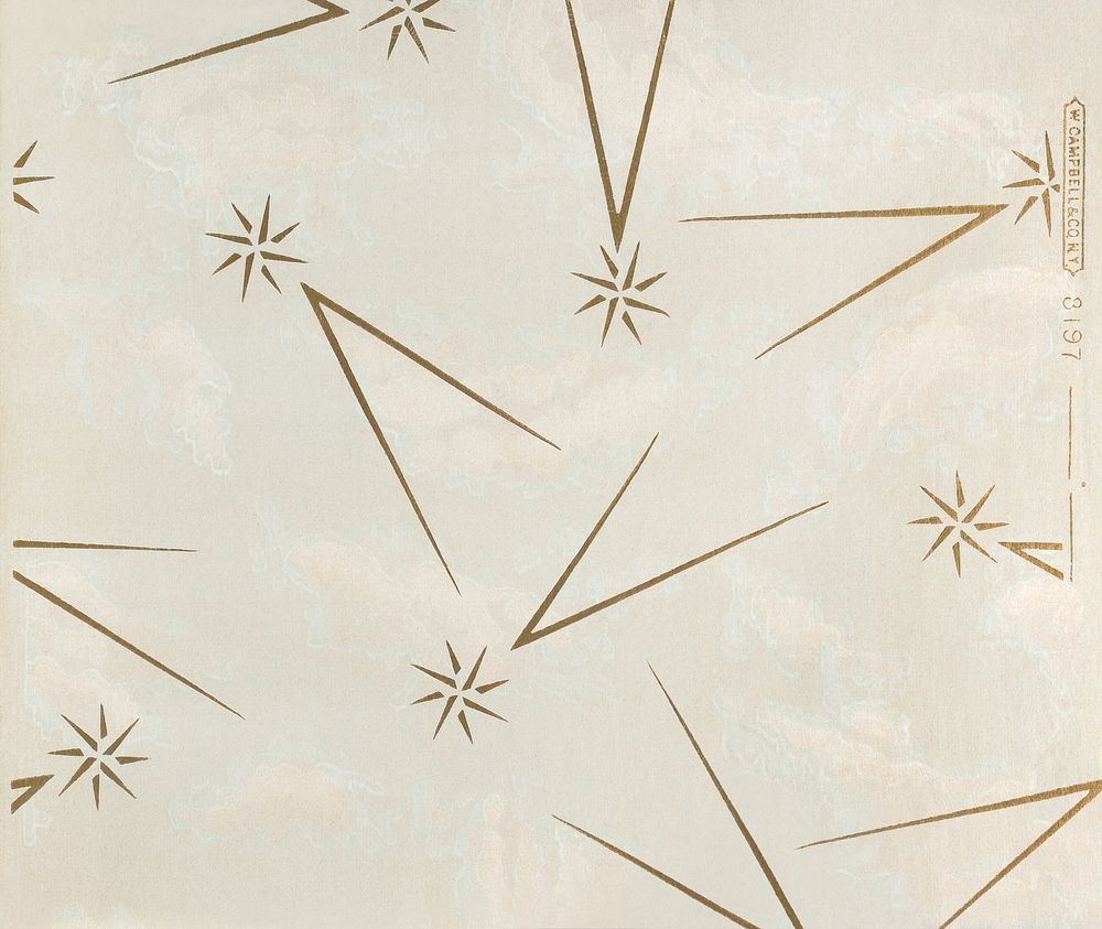 Ceiling paper. Original public domain image from Smithsonian. Digitally enhanced by rawpixel.