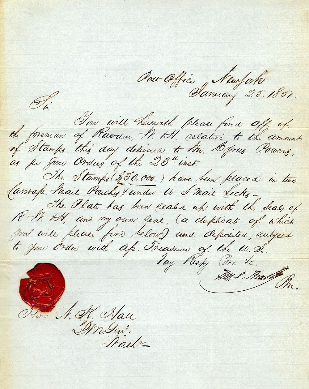 Letter written to William V. Brady. Original public domain image from Smithsonian. Digitally enhanced by rawpixel.